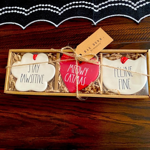 Rae Dunn Holiday Rae Dunn Cat Christmas Ornaments Poshmark